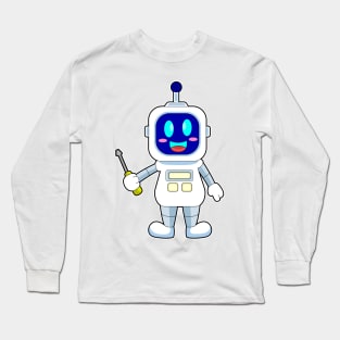 Robot Handyman Screwdriver Long Sleeve T-Shirt